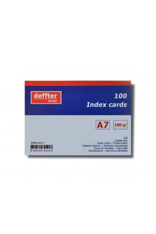 Index Kartı A7 Beyaz Düz