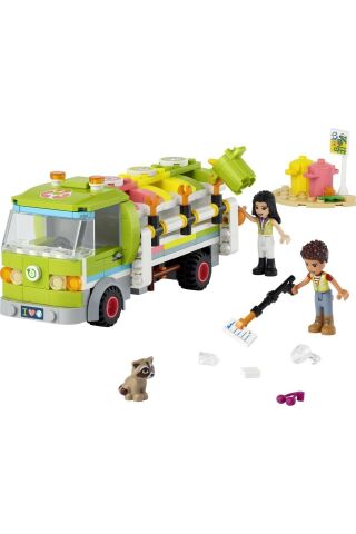 Friends Geri Dönüşüm Kamyonu 41712 - Oyuncak Çöp Kamyonu Yapım Seti (259 Parça)