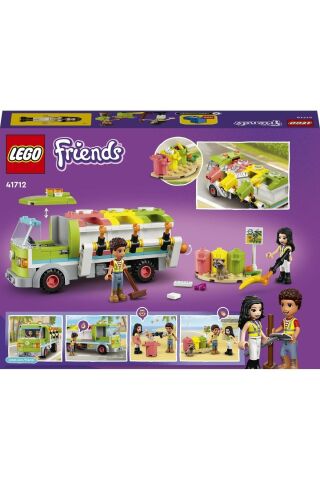 Friends Geri Dönüşüm Kamyonu 41712 - Oyuncak Çöp Kamyonu Yapım Seti (259 Parça)