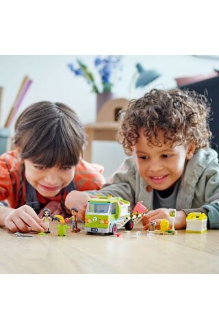 Friends Geri Dönüşüm Kamyonu 41712 - Oyuncak Çöp Kamyonu Yapım Seti (259 Parça)