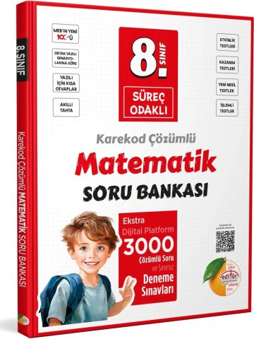 Editör Yayınları 8. Sınıf Süreç Odaklı Matematik Soru Bankası