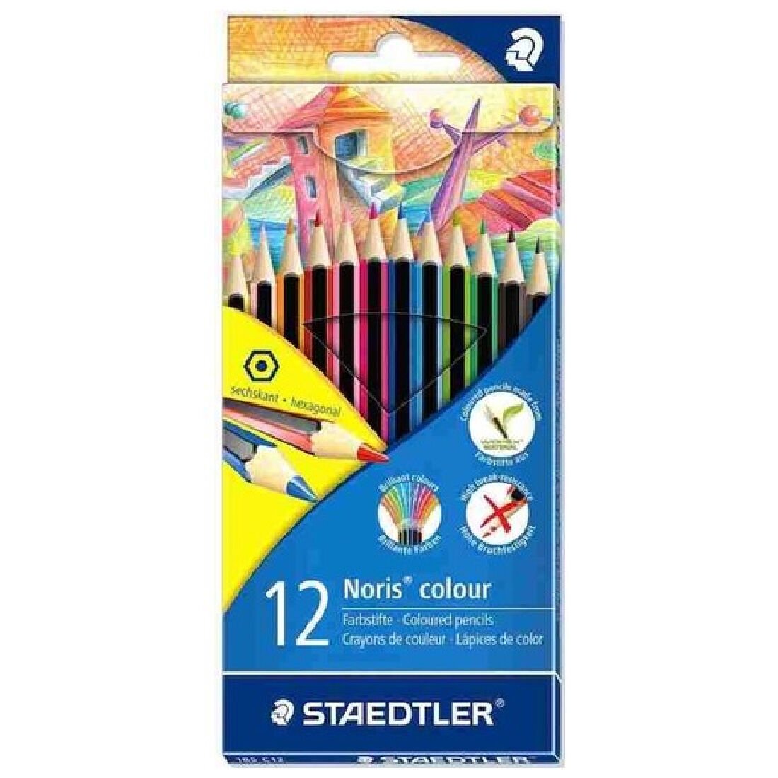 Staedtler 12 Renk Kuru Boya Kalemi