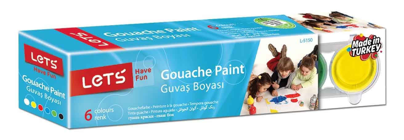 Let's L-5150 Guaj Boya 6 Renk 25ml
