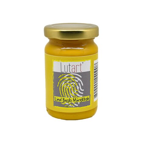 Lutart  Linol Baskı Mürekkebi Sarı 100Ml