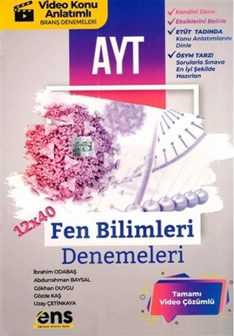 Ens Yayınları AYT Fen Bilimleri 12X40 Deneme