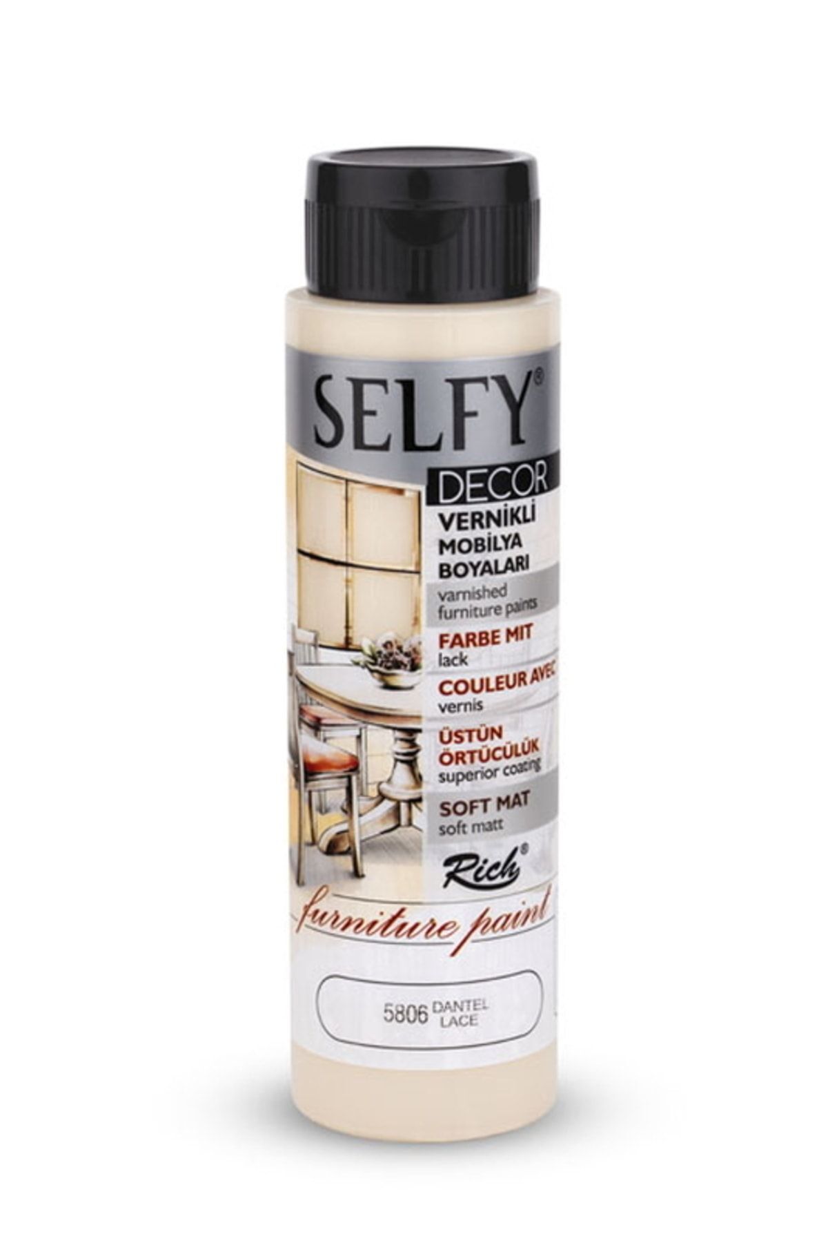 Selfy Decor Vernikli Mobilya Boyası 500 Cc 09472 Dantel