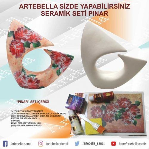 Arteballa Sizde Yapabilirsiniz Seramik Setleri Pınar SY099