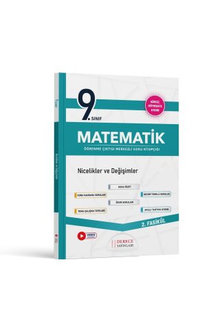 Derece Yayınları 9.Sınıf Matematik Modüler Set Güncel Müfredata Uygun 2025