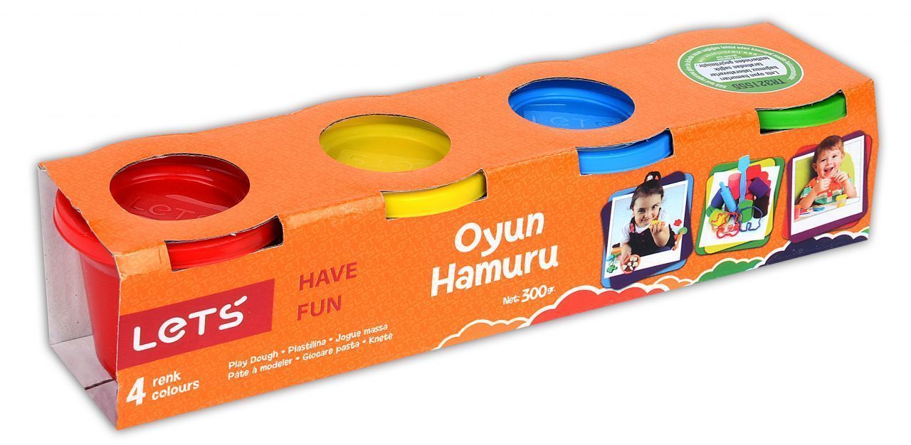 Let's L8340 4 Renk Oyun Hamuru 600g