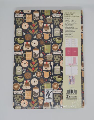 Keskin Color 17x24 Ajanda-Kahve & Çelik Termos Bardak 250 ml
