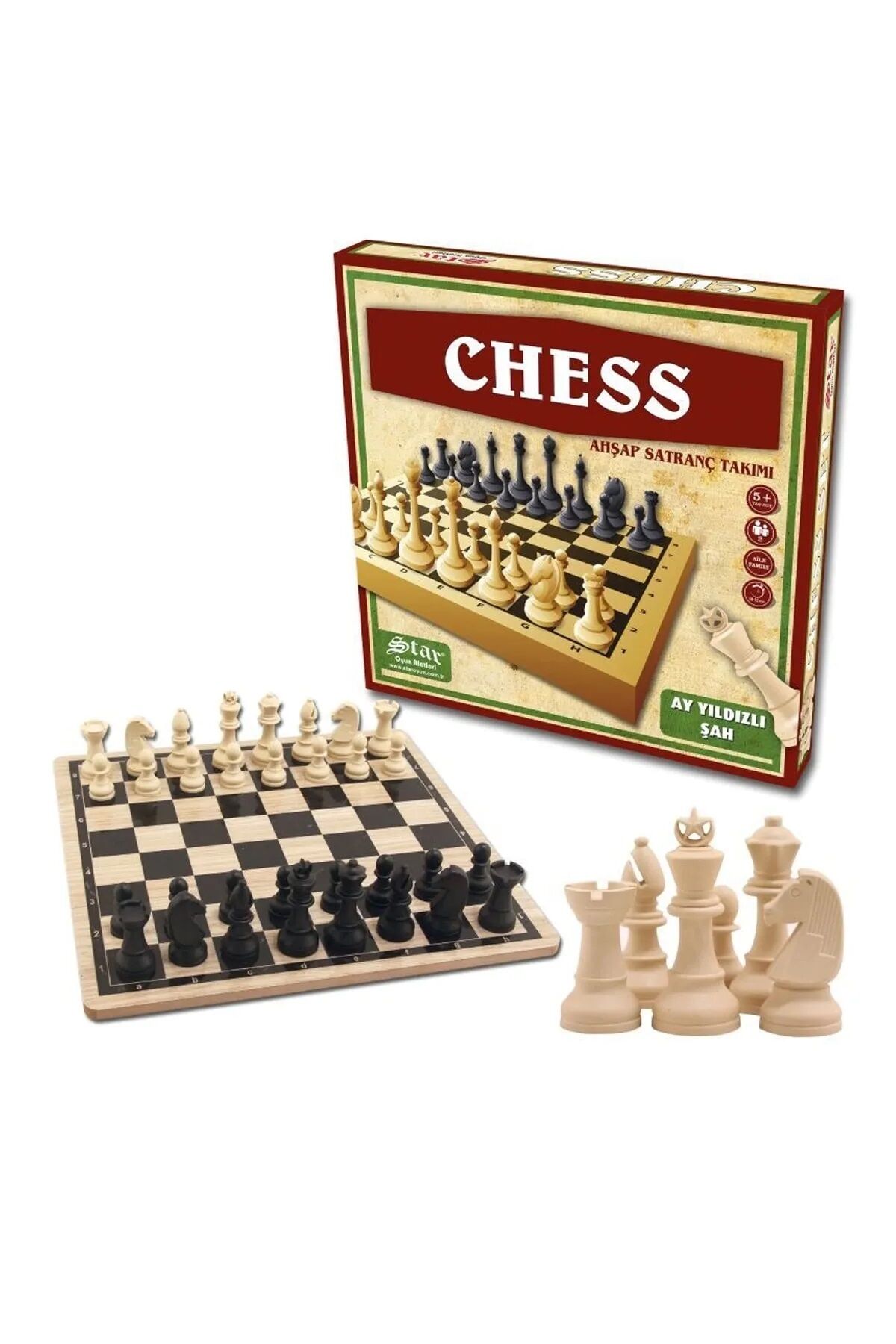 Star Chess Ahşap Satranç Takımı