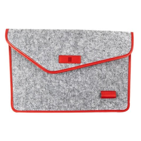 Önder Minbag Aba Keçe Kırmızı Gri Laptop Çantası
