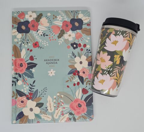 Keskin Color 17x24 Ajanda- Bahar & Çelik Termos Bardak 250 ml