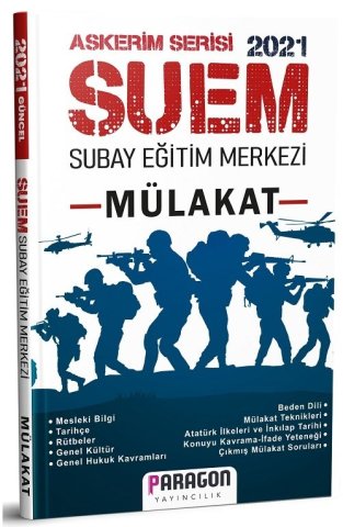 Paragon Yayıncılık 2021 SUEM Subay Eğitim Merkezi Mülakat Hazırlık Kitabı