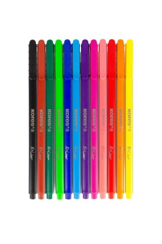 Kores Fineliner 0.4 Mm Ince Uçlu Yazı Ve Çizim Kalemi 12’li Set