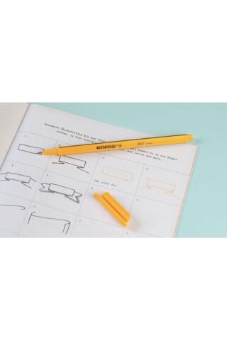 Kores Fineliner 0.4 Mm Ince Uçlu Yazı Ve Çizim Kalemi 12’li Set