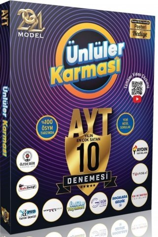 Ünlüler Yayınları 2021 YKS AYT Ünlüler Karması 10 Deneme