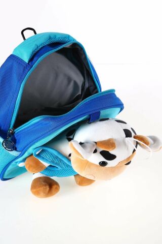 CCS Kids 51739 Mavi Peluş Oyuncaklı Anaokul Çantası