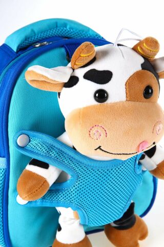 CCS Kids 51739 Mavi Peluş Oyuncaklı Anaokul Çantası