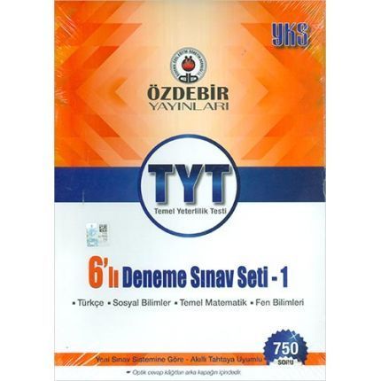 Özdebir Yayınları TYT 6 Fasikül Deneme Sınavı-1