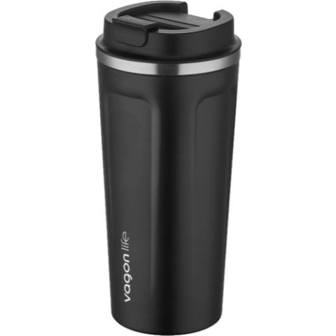 Uzspace Vagonlife Fiftyfifty Mug 450ML Kahve Bardağı Paslanmaz Çelik Termos 6 Saat Sıcak/soğuk