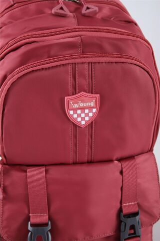 Young Bordo Okul Sırt Çantası