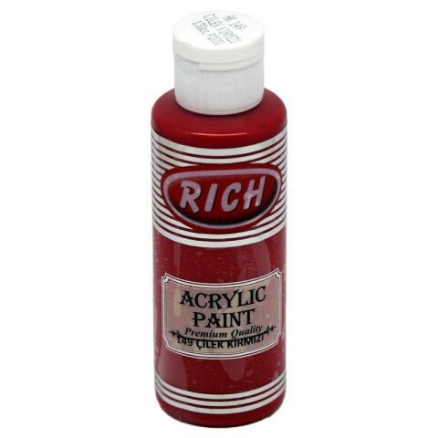 Rich Akrilik Boya 130 CC ÇİLEK KIRMIZI