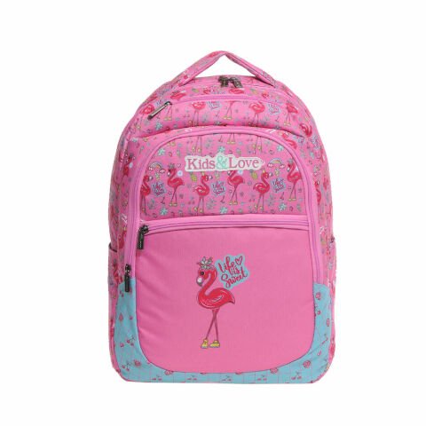Kaukko Kids&Love Flamingo Rubber Sırt Çantası L5023