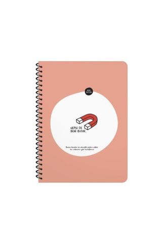 Hisli Şeyler 16.5x22.5 Kareli Defter - Hepsi De Beni Bulur