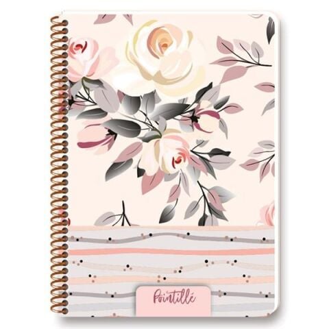 Keskin Color Pointille 20x28cm Plastik Kapak 80 Yaprak Çizgili Ciltli Defter