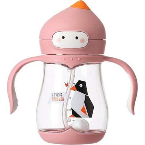 Rovco Tritan Pipetli Su Matarası 240ML B1032 Pembe