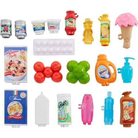 Barbie Süpermarkette Oyun Seti, Alışveriş Sepeti ve 25'ten Fazla Aksesuar Dahil FRP01