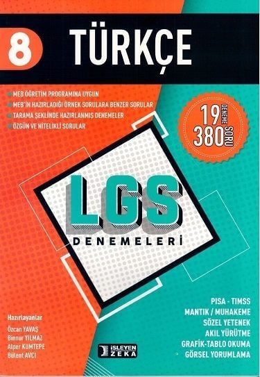 İşleyen Zeka 8. Sınıf LGS Türkçe Denemeleri