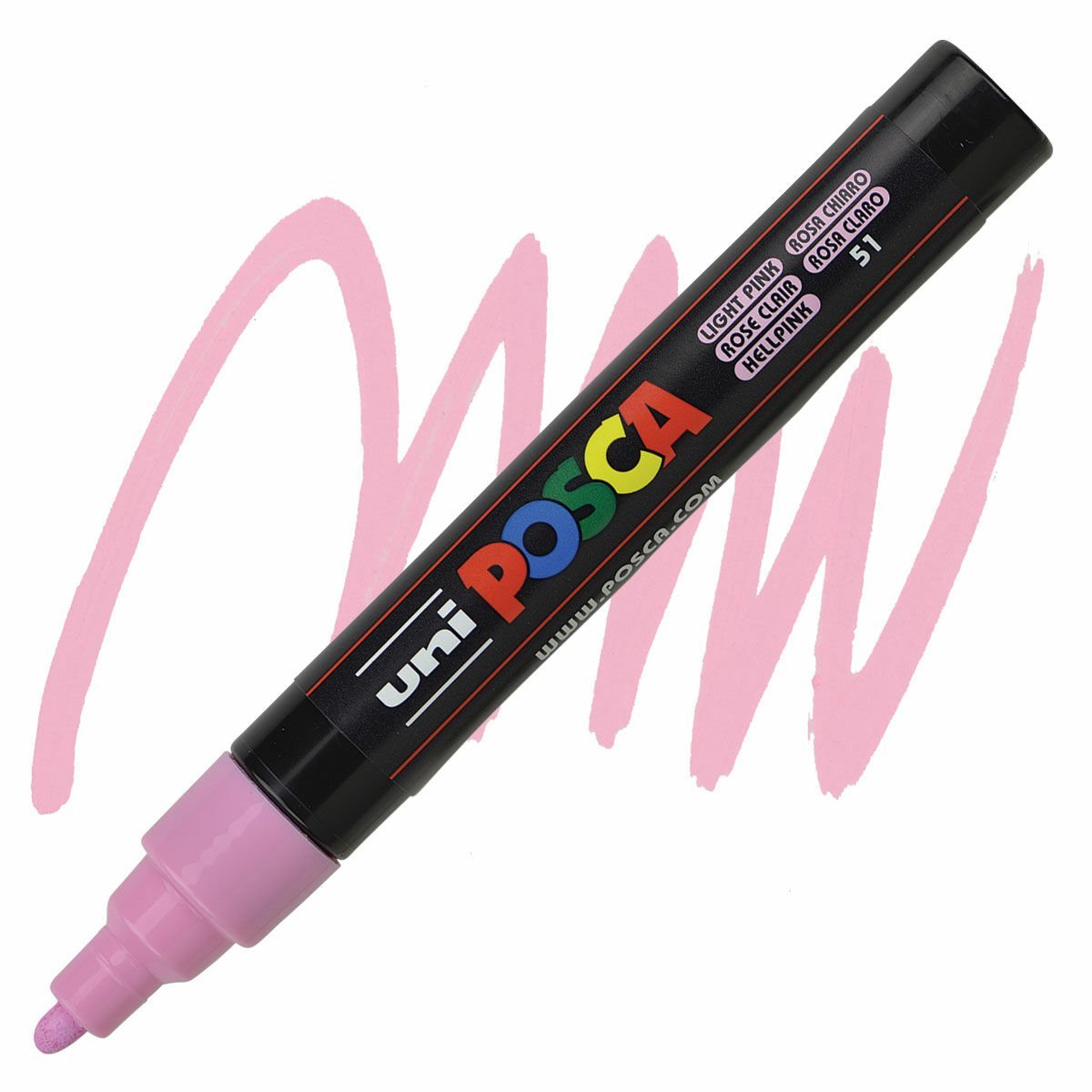 Uni Posca 1.8-2.5 Su Bazlı Poster Markörü Açık Pembe (Light Pink) PC-5M