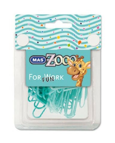 Mas Zooo - Şeffaf Dörtgen Kutu Plastik Kaplı Ataş-No:3-Turkuaz