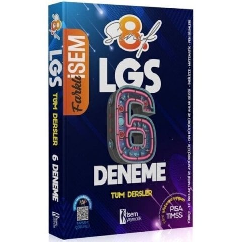 İsem Yayınları 8. Sınıf LGS Tüm Dersler 6 Deneme