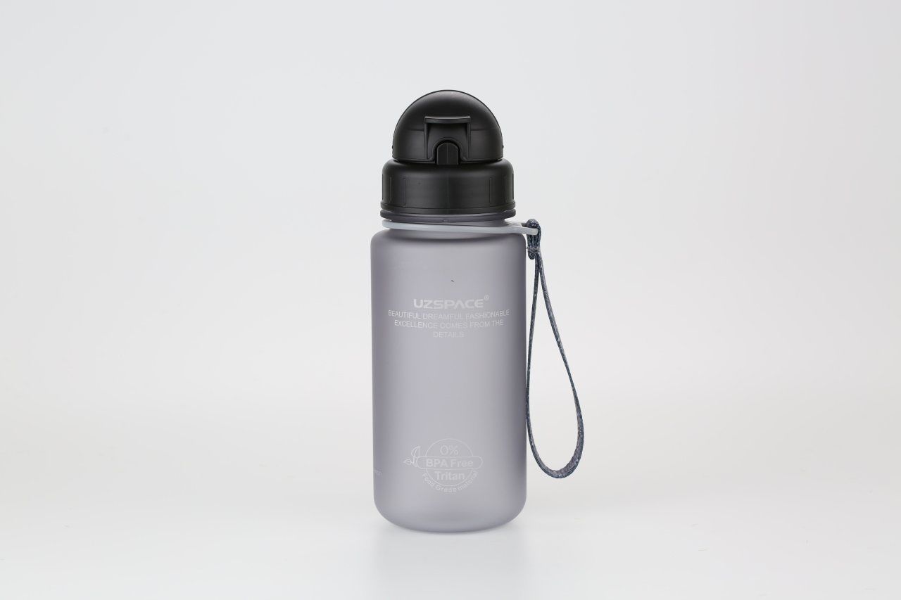Uzspace Vagon Siyah 400 ml Tritan Matara 3024