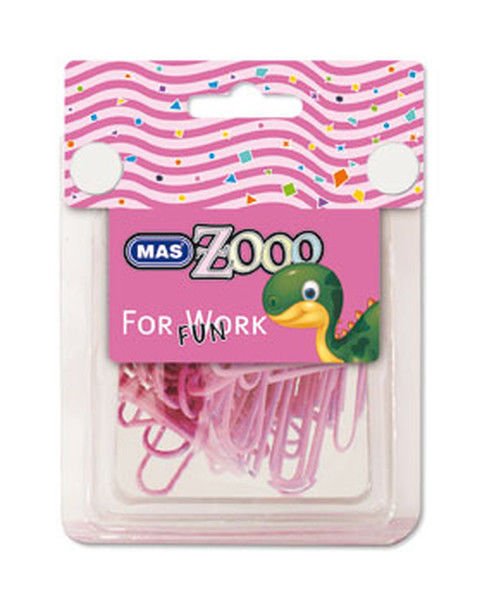 Mas Zooo - Şeffaf Dörtgen Kutu Plastik Kaplı Ataş-No:3-Pembe