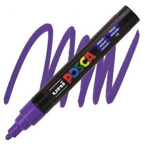 Uni Posca 1.8-2.5 Su Bazlı Poster Markörü Mor (Violet) PC-5M