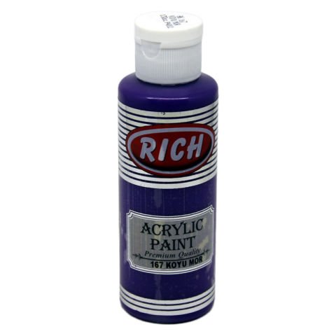 Rich Akrilik Boya 130 CC KOYU MOR