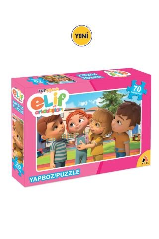 Trt Çocuk Elif Ve Arkadaşları 70'li (70 Parça) Kutulu Puzzle 8681241365237