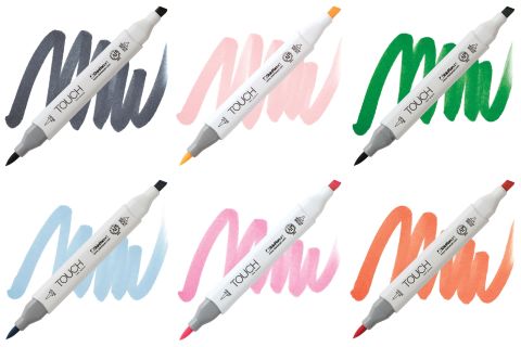 Touch Promarker Kalem Set3 6 Renk