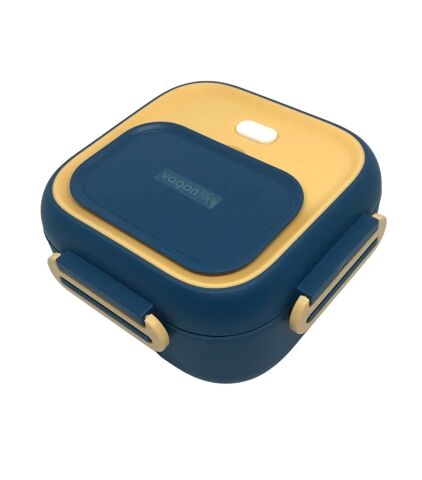 Vagonlife Lunch Box BL2107 Tek Katlı Çelik Mavi-Sarı