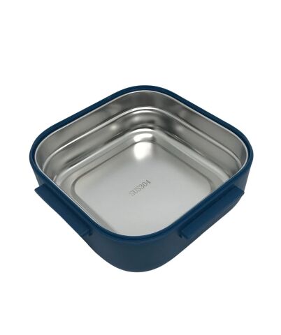 Vagonlife Lunch Box BL2107 Tek Katlı Çelik Mavi-Sarı