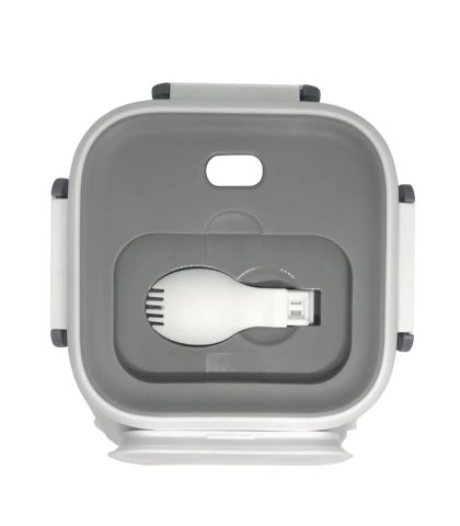 Vagonlife Lunch Box BL2107 Tek Katlı Çelik Beyaz-Gri