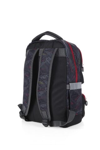 Young 51724 Off Road Okul ve Sırt Çantası + Beslenme Çantası Grey/Red