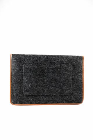 Önder Minbag Aba Keçe Taba Siyah Laptop Çantası