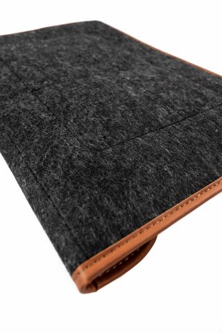 Önder Minbag Aba Keçe Taba Siyah Laptop Çantası