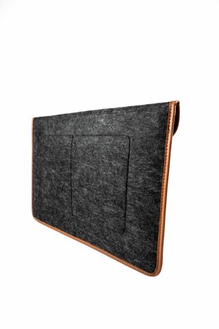 Önder Minbag Aba Keçe Taba Siyah Laptop Çantası