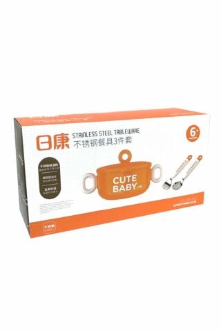 Vagon Life Rovco Baby 3 Parça Çelik Bebek Yemek Takımı C1005